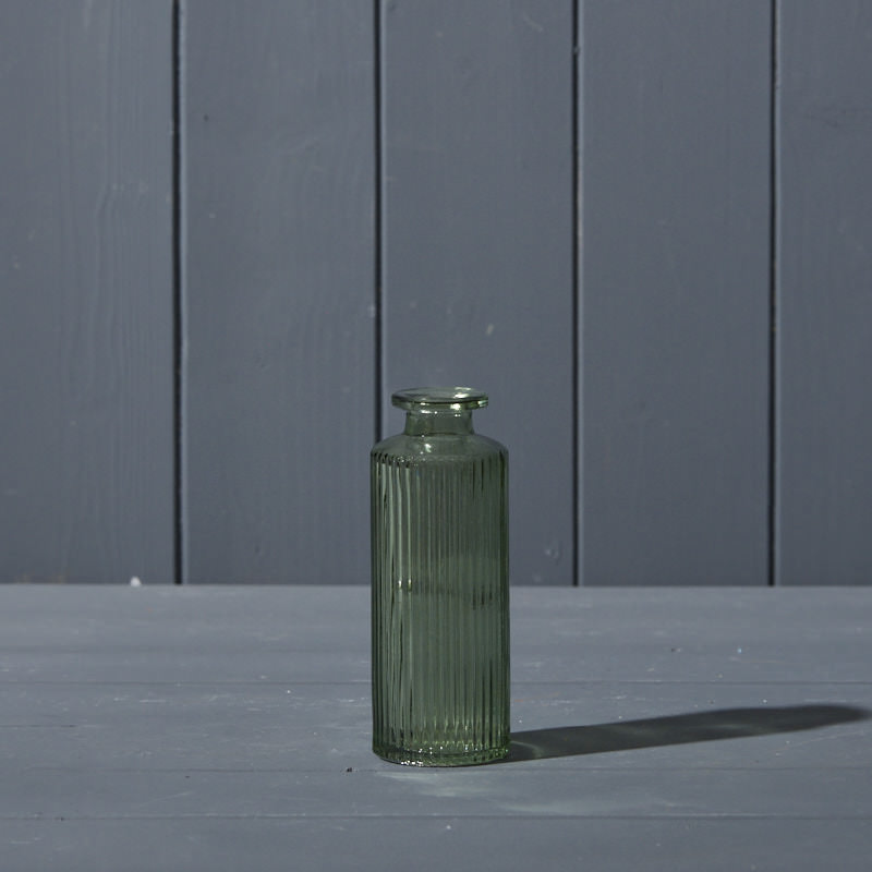 Vintage Green Glass Bottle (13.2cm) detail page